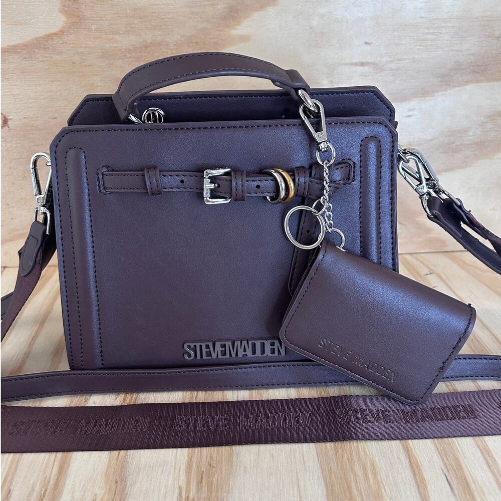 Steve Madden - Bevelyn 2 Satchel Handbags Women's Brown